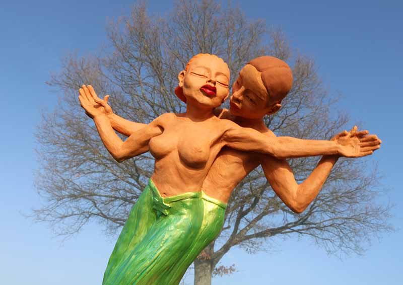 danseurs amoureux sculpture isabelle mounier